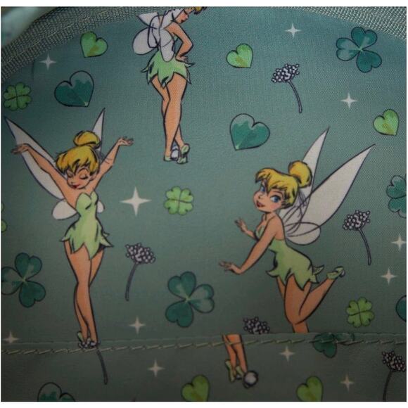 Loungefly Disney TinkerBell Clover Mini Backpack NWT